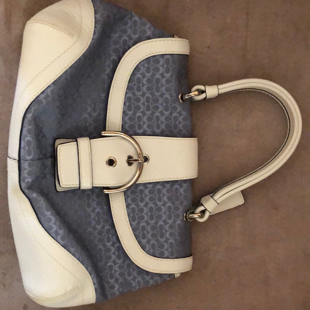 Classic Coach top handle handbag